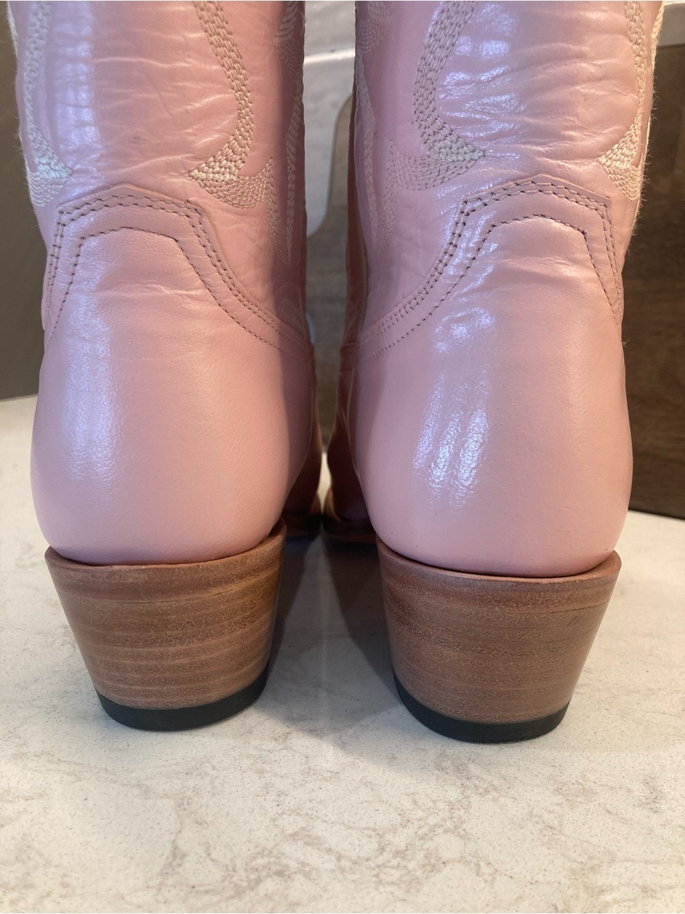 NWT MACIE BEAN Show Pony Cowboy Boots in Pink Women’s size 8 1/2 M - Picture 9 of 15